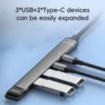 2 Type-C, 3 USB Multifunctional HUB Docking Station - Image 5