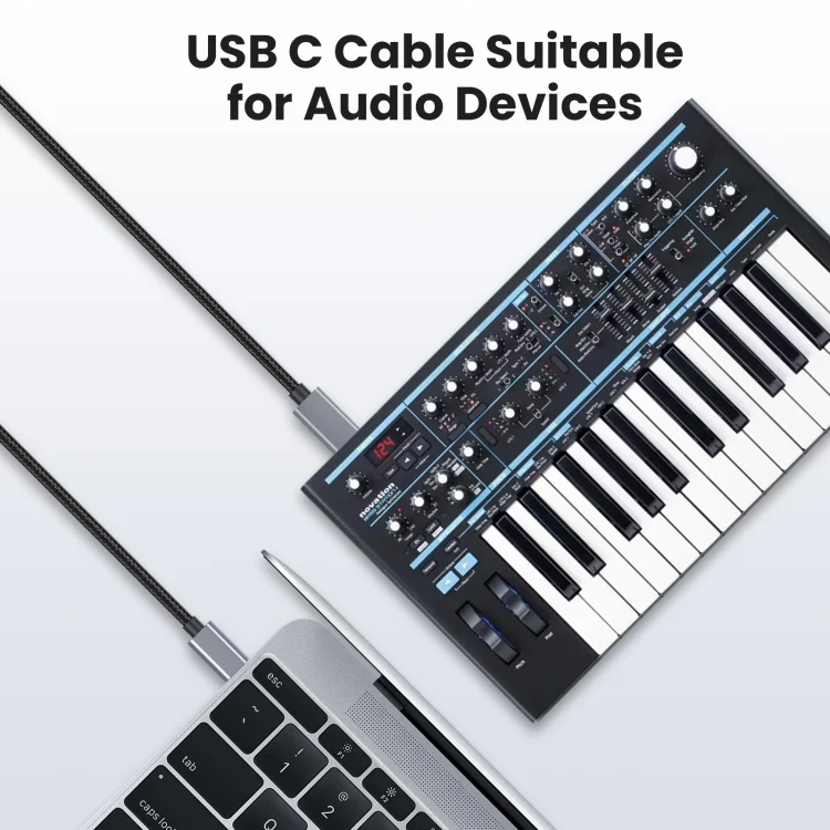 EDA007130101_3.webp USB-C / Type-C to USB-B BM Printer MIDI Keyboard Adapter Cable - Image 4