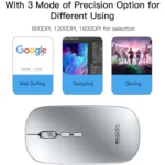 Yesido KB15 Slim 2.4G Rechargeable Wireless Optical Mouse - Image 7