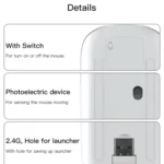 Yesido KB15 Slim 2.4G Rechargeable Wireless Optical Mouse - Image 9