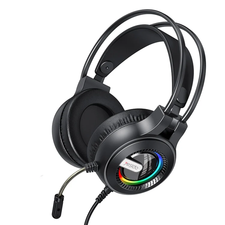 Yesido EK02 Head-mounted Gaming Wired Earphone with RGB Fixed Color Light