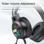 Yesido EK02 Head-mounted Gaming Wired Earphone with RGB Fixed Color Light - Image 2