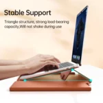 Multifunctional Laptop PU Magnetic Stand Split Liner Bag with Mouse Pad Function - Image 5