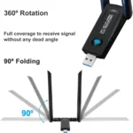 RE-1202 1200Mbps Dual Band Wireless Network Card WiFi USB3.0 Adapter Transmitter Receiver - Image 2