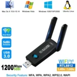 RE-1202 1200Mbps Dual Band Wireless Network Card WiFi USB3.0 Adapter Transmitter Receiver - Image 4