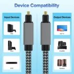 OD5.0mm Toslink Male to Male Digital Optical Audio Cable - Image 5
