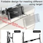 Yesido C117 Car Headrest Backseat Phone & Tablet Holder - Image 3