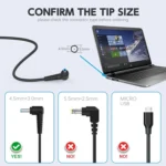 120W 19.5V 6.15A Laptop Notebook Power Adapter For HP 4.5 x 3.0 - Image 6