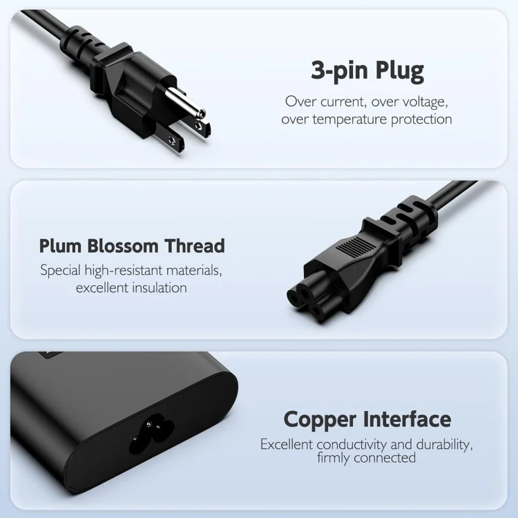 EDA0072127_B3.webp 65W 19.5V 3.34A Laptop Notebook Power Adapter For Dell 7.4 x 5.0 - Image 4