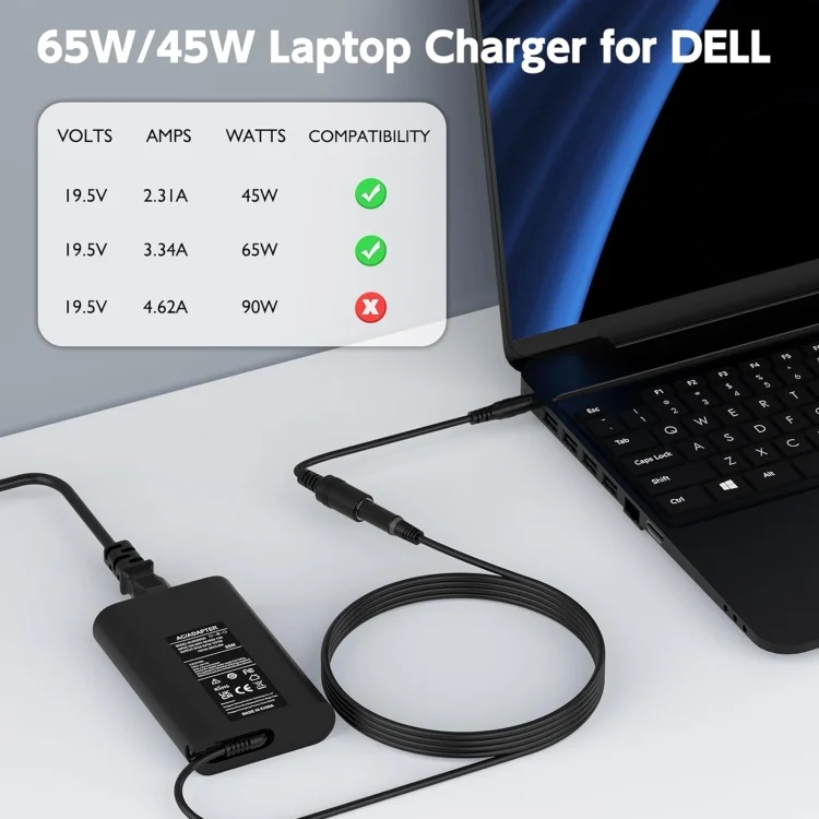 EDA0072127_B5.webp 65W 19.5V 3.34A Laptop Notebook Power Adapter For Dell 7.4 x 5.0 - Image 6