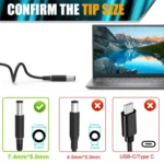 130W 19.5V 6.7A Laptop Notebook Power Adapter For Dell 7.4 x 5.0 - Image 5