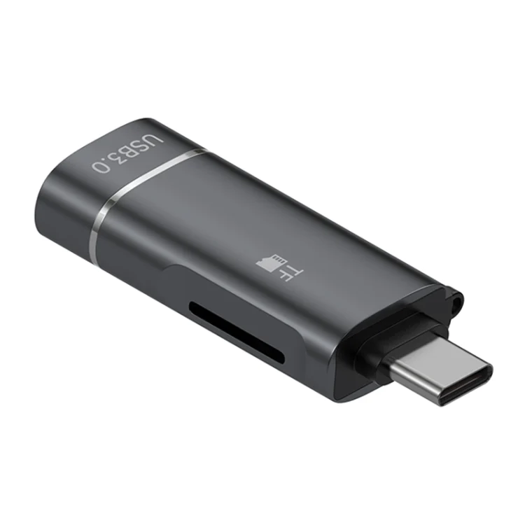 2 in 1 Type-C to USB and TF Card Reader Adapter