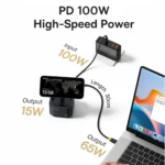 Baseus MagPro Series II 7 in 1 HUB Docking Station Magnetic Wireless Charger 15W - Image 12