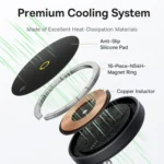 Baseus MagPro Series II 7 in 1 HUB Docking Station Magnetic Wireless Charger 15W - Image 13