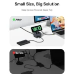 Baseus MagPro Series II 7 in 1 HUB Docking Station Magnetic Wireless Charger 15W - Image 3