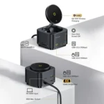 Baseus MagPro Series II 7 in 1 HUB Docking Station Magnetic Wireless Charger 15W - Image 4