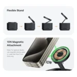 Baseus MagPro Series II 7 in 1 HUB Docking Station Magnetic Wireless Charger 15W - Image 6