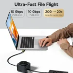 Baseus MagPro Series II 7 in 1 HUB Docking Station Magnetic Wireless Charger 15W - Image 10