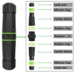 IP68 Waterproof LC Fiber Optical Coupler Adaptor - Image 2