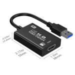 USB HDTV Video Capture Card with Cable - Image 2