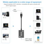 USB HDTV Video Capture Card with Cable - Image 3