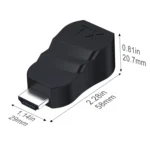 30m HDTV to RJ45 ABS Material Network Cable Extender - Image 2