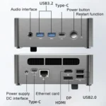 Jumper i5H Mini PC, Intel Alder Lake-N i5-12450H Octa-core 4.4GHz, RAM: 16GB, ROM: 512GB(EU Plug) - Image 2