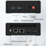 Jumper N100 Pro II Mini PC, Intel 12th Generation Alder Lake-N N100 Quad-core Dual RJ45, RAM: 8GB, ROM: 256GB - Image 2