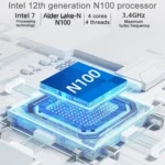 Jumper N100 Pro II Mini PC, Intel 12th Generation Alder Lake-N N100 Quad-core Dual RJ45, RAM: 8GB, ROM: 256GB - Image 9