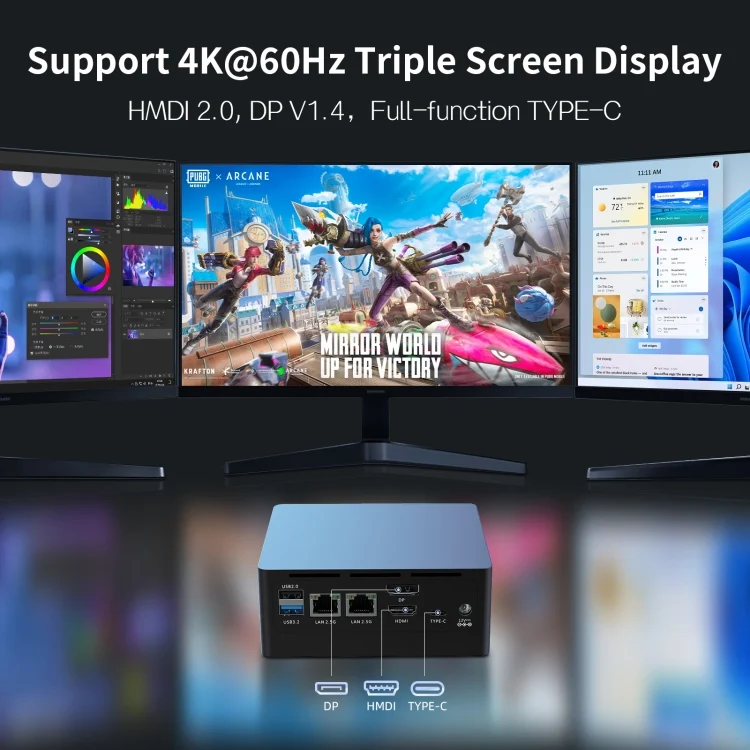 EDA007341401A_6.webp Jumper N305 Mini PC, Intel Alder Lake-N N305 Octa-core 3.8GHz, RAM: 16GB, ROM: 512GB - Image 7