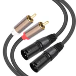 2 RCA Male to 2 XLR Male Audio Balance Cable - Image 2