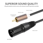2 RCA Male to 2 XLR Male Audio Balance Cable - Image 4
