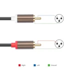 2 RCA Male to 2 XLR Male Audio Balance Cable - Image 5