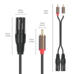 2 RCA Male to 2 XLR Male Audio Balance Cable - Image 6
