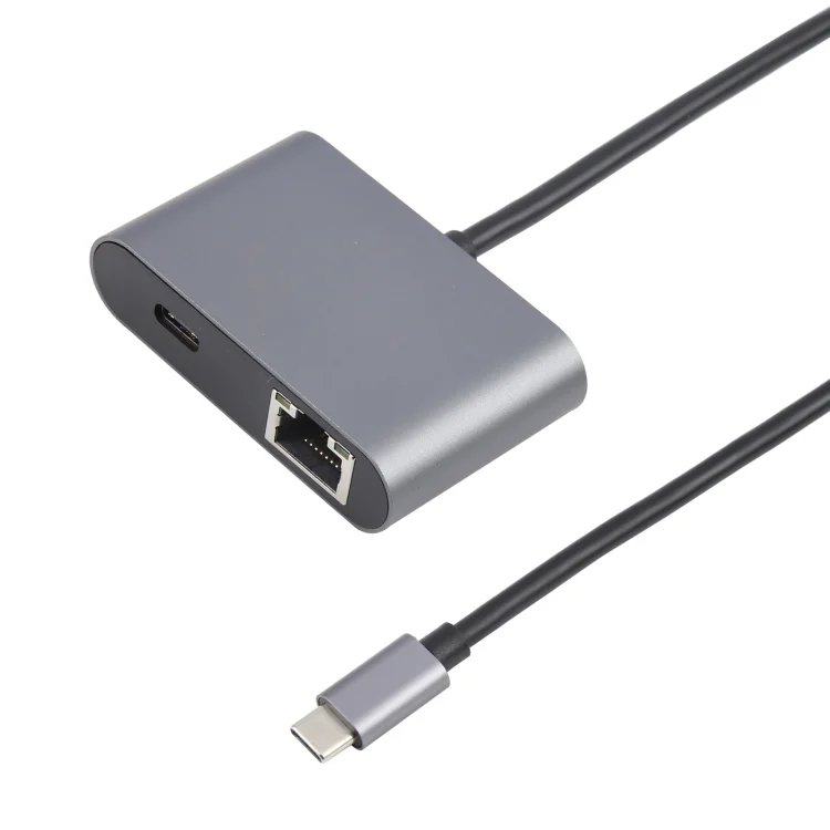 EDA007354401A_3.webp 4 in 1 USB-C / Type-C 3.1 to RJ45, PD and USB x 2 Ethernet Adapter Cable - Image 4