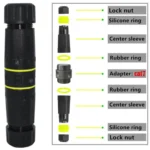 IP68 Waterproof Cat7 RJ45 Shielded Pure Copper Ethernet Coupler - Image 3