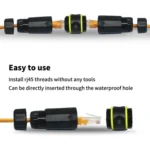 IP68 Waterproof Cat7 RJ45 Shielded Pure Copper Ethernet Coupler - Image 6