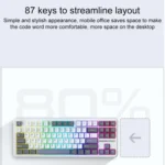 AULA F87 Pro 87 Keys Wired/2.4G/Bluetooth Three Model Customized RGB Mechanical Keyboard - Image 2
