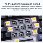 AULA F87 Pro 87 Keys Wired/2.4G/Bluetooth Three Model Customized RGB Mechanical Keyboard - Image 4