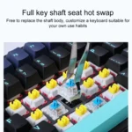 AULA F87 Pro 87 Keys Wired/2.4G/Bluetooth Three Model Customized RGB Mechanical Keyboard - Image 6