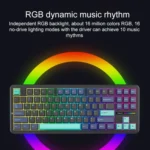 AULA F87 Pro 87 Keys Wired/2.4G/Bluetooth Three Model Customized RGB Mechanical Keyboard - Image 8