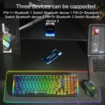 AULA F98 Pro 99 Keys Wired/2.4G/Bluetooth Three Model RGB Mechanical Keyboard - Image 2