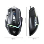 AULA S12 Pro 12800DPI Wired RGB Gaming Mouse - Image 2