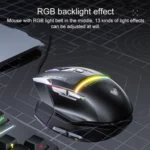 AULA S12 Pro 12800DPI Wired RGB Gaming Mouse - Image 5