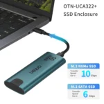 Onten UCA322+ 10Gbps M.2 M-key NVMe NGFF SSD Enclosure - Image 5