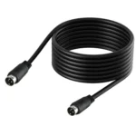 Middle DIN Male to Male 3 Pin Audio Power Signal Adapter Cable