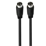 Middle DIN Male to Male 3 Pin Audio Power Signal Adapter Cable - Image 2