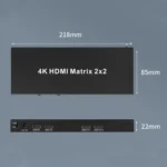 Measy MT4322 4K 30Hz 2 In 2 Out HDMI Matrix Switch Support Seamless Switching - Image 2