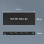 Measy MT4324 4K 30Hz 2 In 4 Out HDMI Matrix Switch Support Seamless Switching - Image 2
