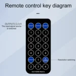Measy MT4344 4K 30Hz 4 In 4 Out HDMI Matrix Switch Support Seamless Switching - Image 4